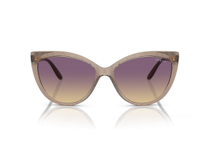 Gafas de sol para mujer agatadas marca vogue marco marrón traslúcido