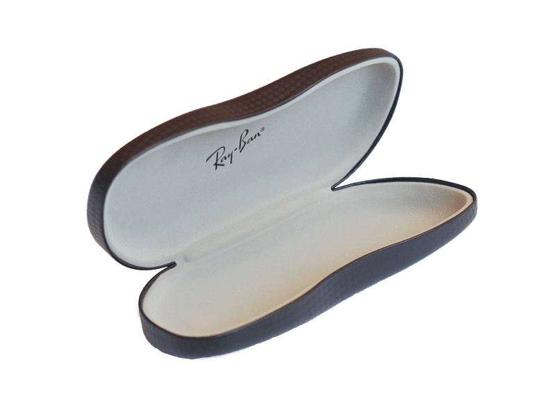 estuche rígido ray ban texturizado
