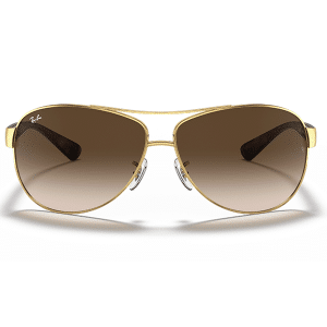gafas sol ray ban rb3386 001/13 marco dorado lentes marrón degradé