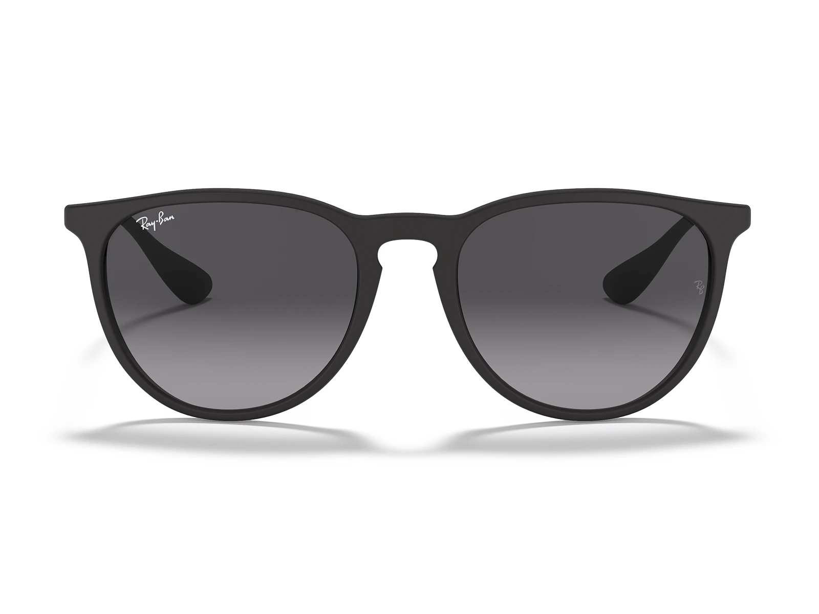 Gafas de sol Ray-Ban Erika RB4171L 622/8G Marco negro, lentes gris en degradé