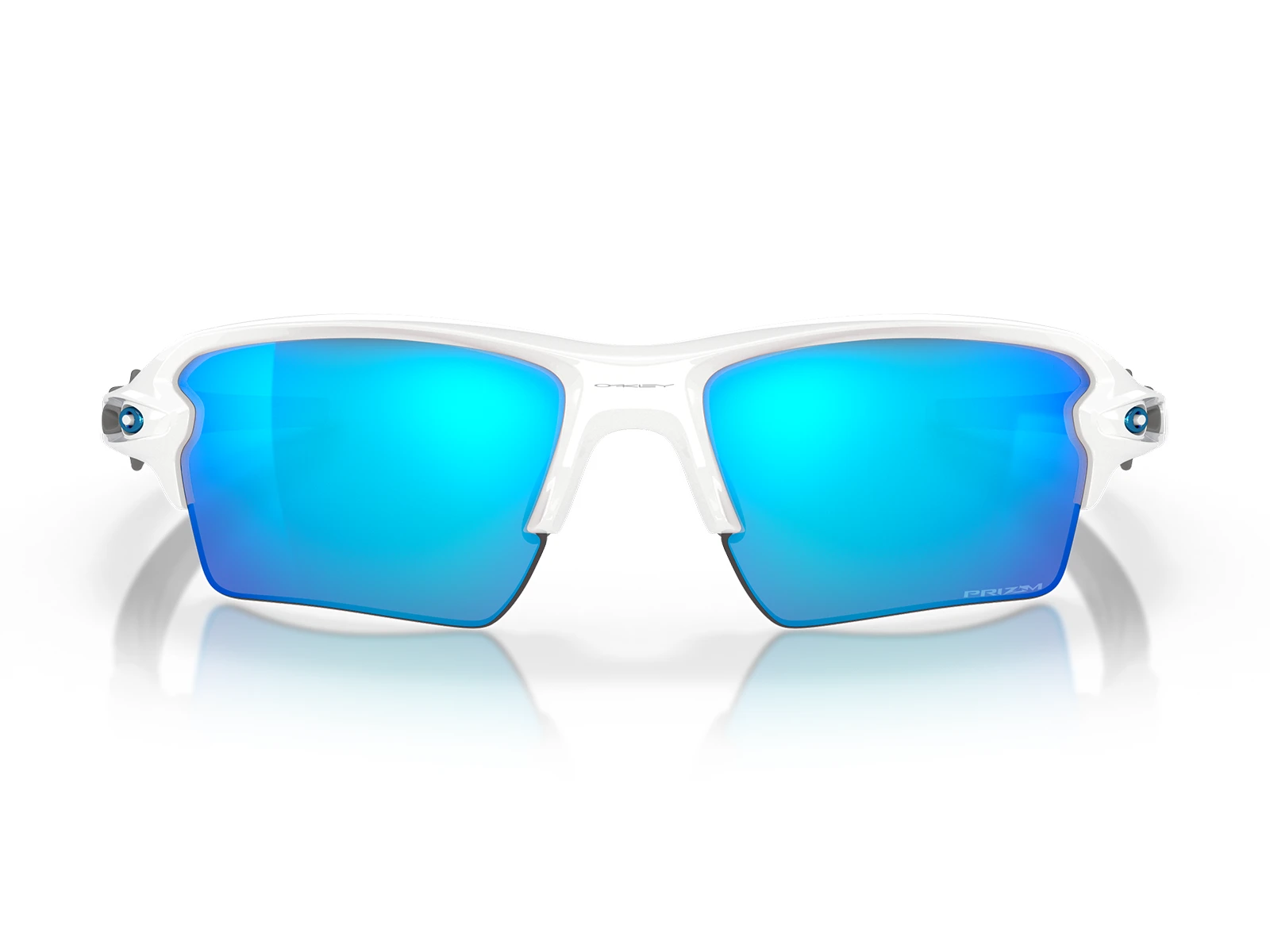 Gafas de sol originales Oakley Flak 2.0 XL OO9188-94 marco blanco y lentes azules