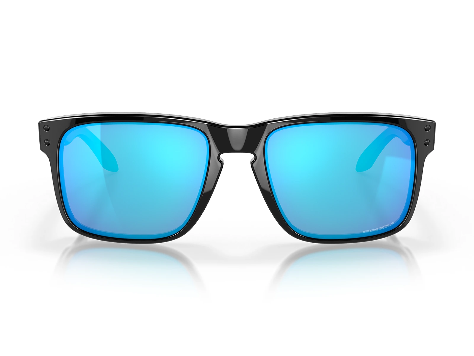 Gafas de sol Oakley Holbrook OO9102 F5 marco negro brillante, lentes azules Prizm Sapphire