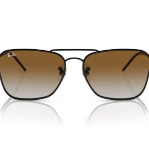 Gafas de Sol Ray-Ban Caravan Reverse RBR0102S 002/CB marco negro lentes marrón degradé