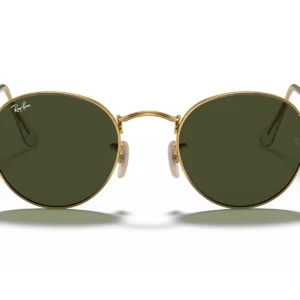 Gafas de Sol Ray-Ban Round Metal RB3447 001 marco dorado, lentes verde g15