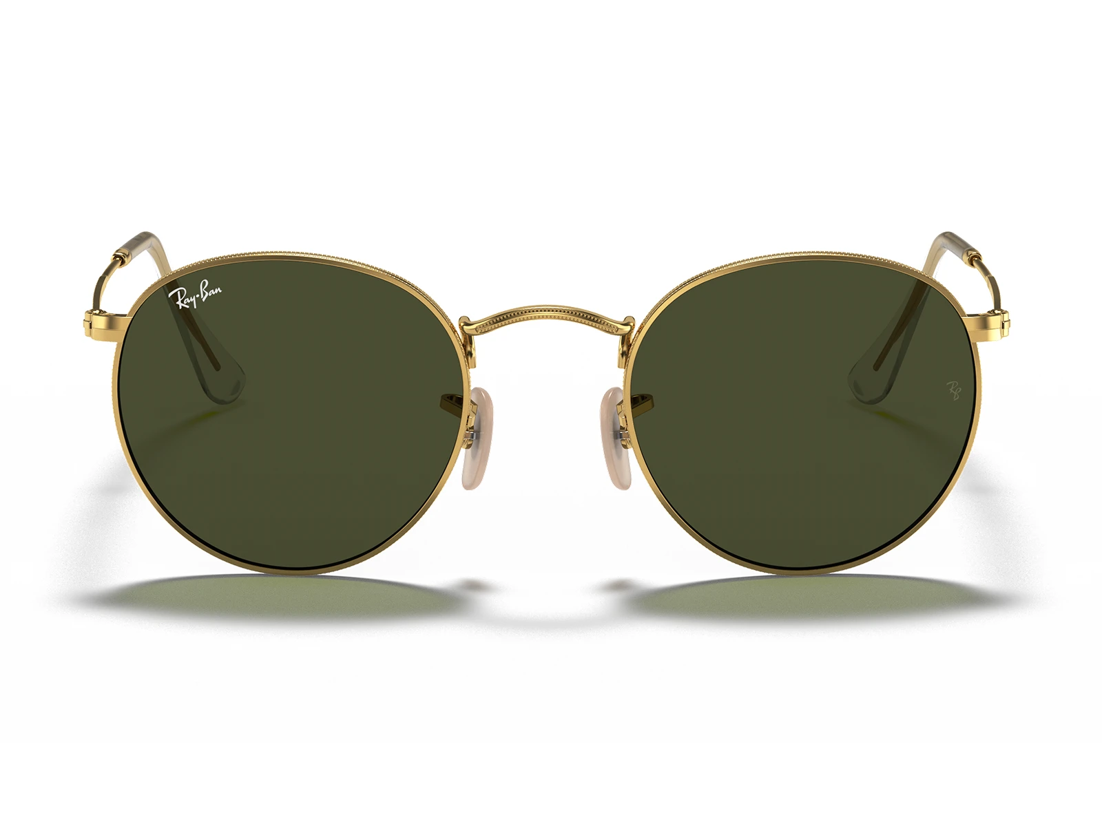 Gafas de Sol Ray-Ban Round Metal RB3447 001 marco dorado, lentes verde g15