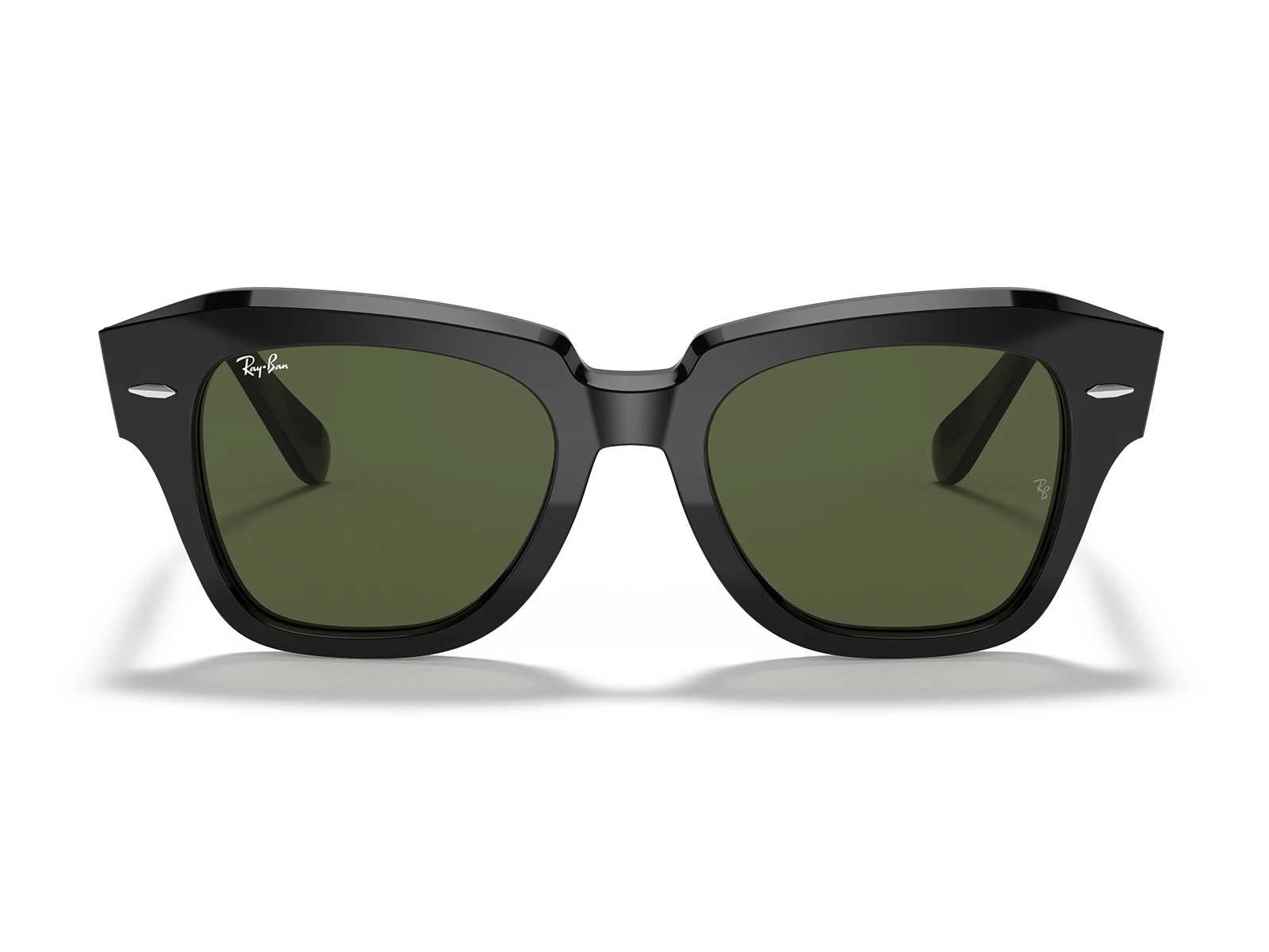 Gafas de sol Ray-Ban State Street RB2186 901/31 marco negro, lentes verde g15