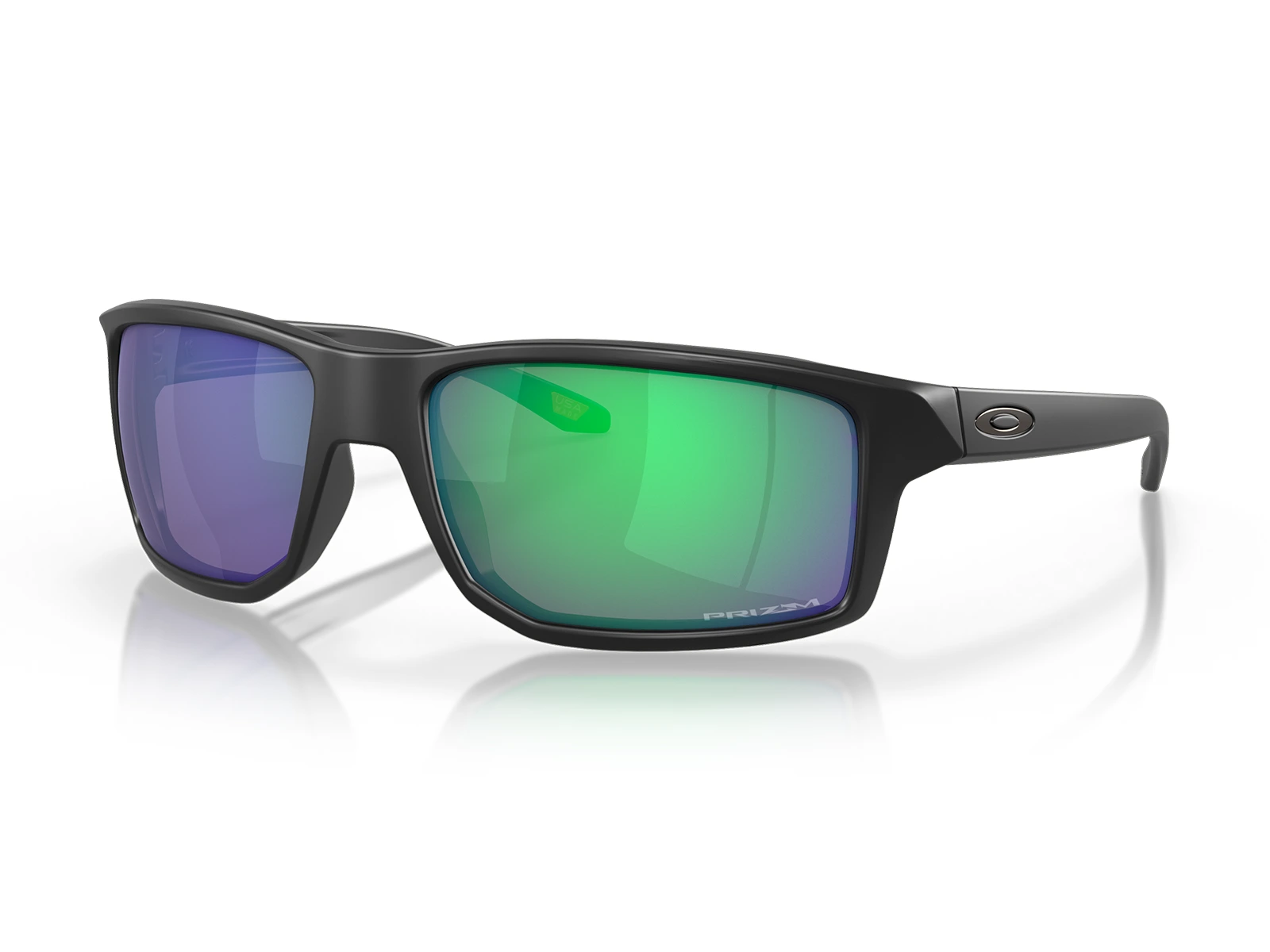 Gafas de sol originales Oakley Gibston referencia OO9449-15 con marco negro mate y lentes verdes espejados Prizm Jade