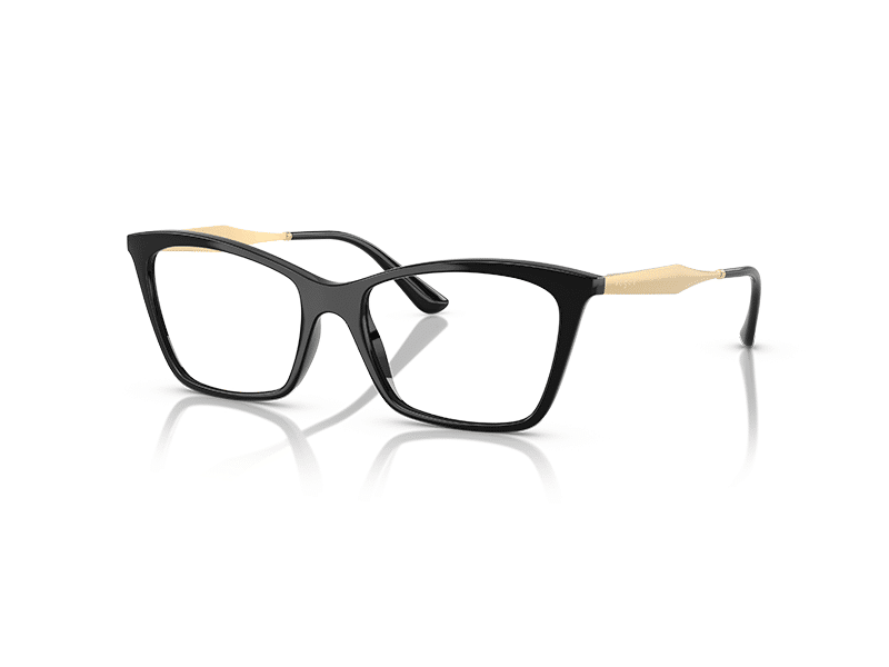 Monturas de Gafas Vogue VO5624 W44 Marco Negro varillas doradas
