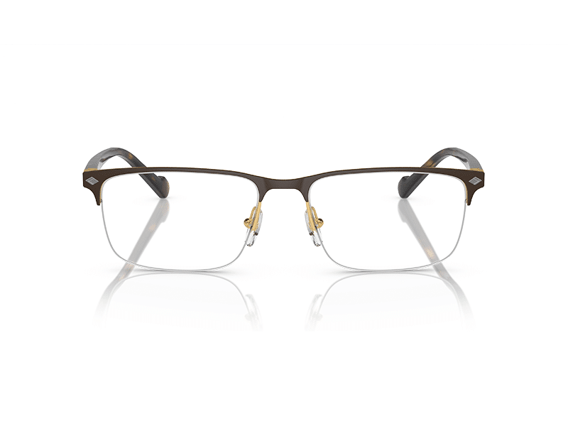 Montura de gafas para hombre marca vogue vo4292 5190S en metal color café varillas habano