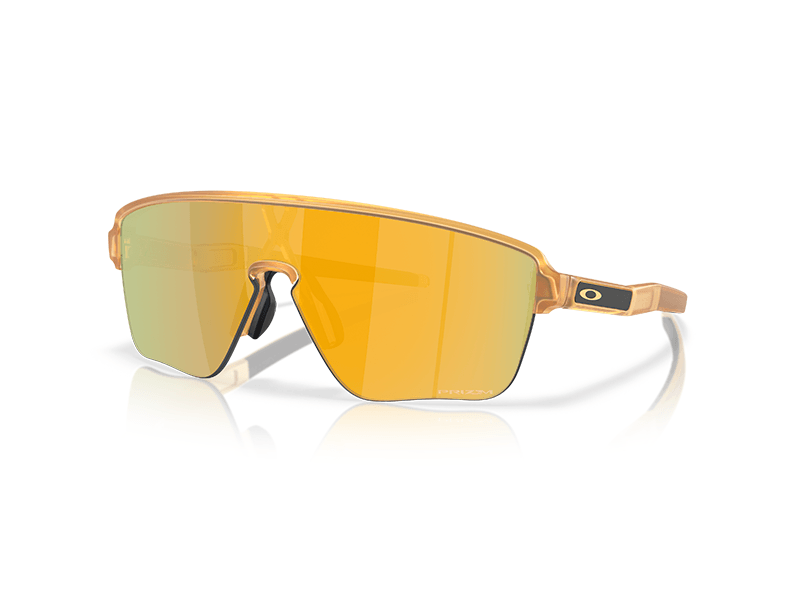 Gafas Deportivas Oakley Corridor SQ OO9415-04 marco mostaza traslúcido mate, lentes dorados con tecnología Prizm