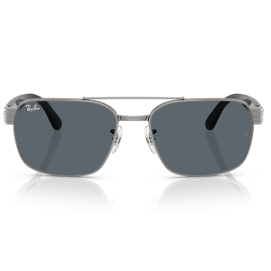 Gafas de sol Ray-Ban RB3751 004-R5 Marco Gris Plomo Lentes color azul