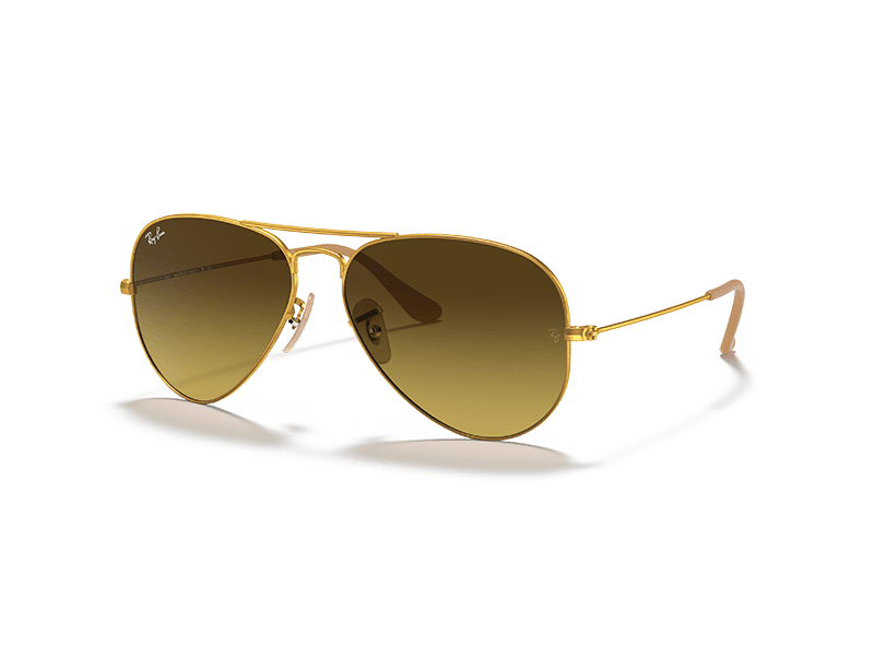 Gafas de sol Ray-Ban Aviador RB3025 112/85 color dorado mate y tamaño 55 mm