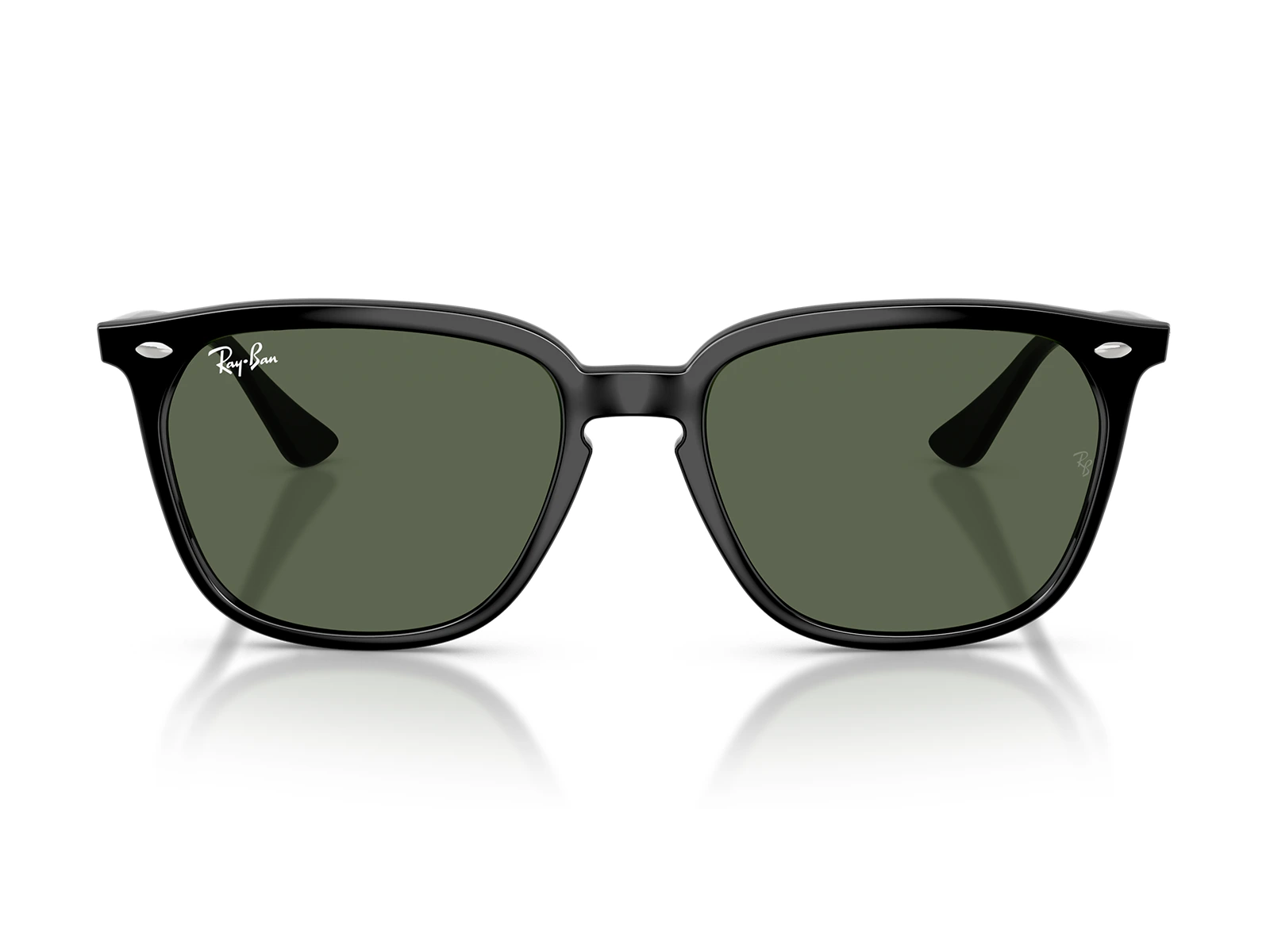 Gafas de sol Ray-Ban originales RB4362 601-71 marco color negro, lentes verde g15