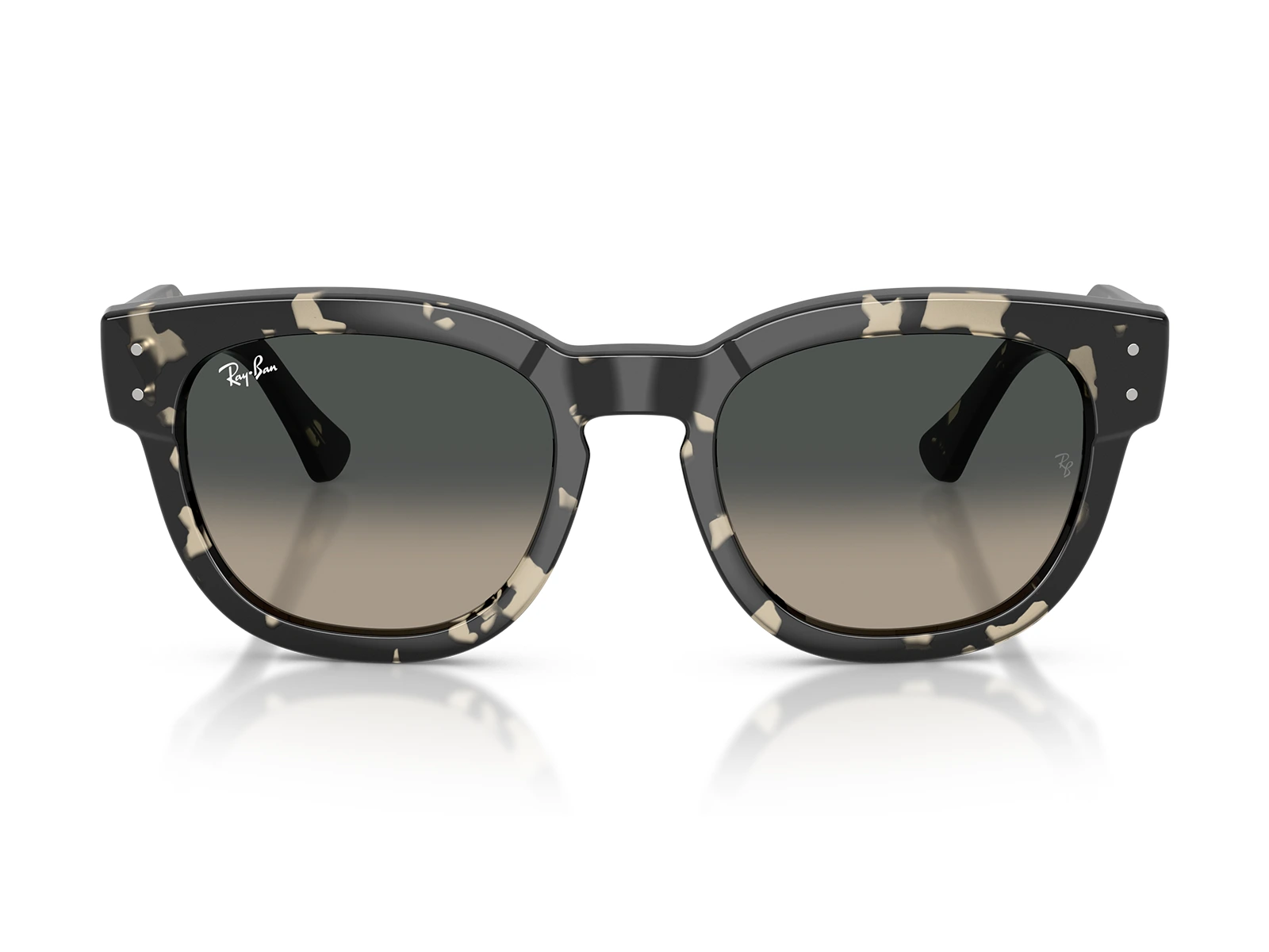 Gafas de sol originales Ray-Ban Mega Hawkeye RB0298S 133371 marco tipo carey gris con lentes