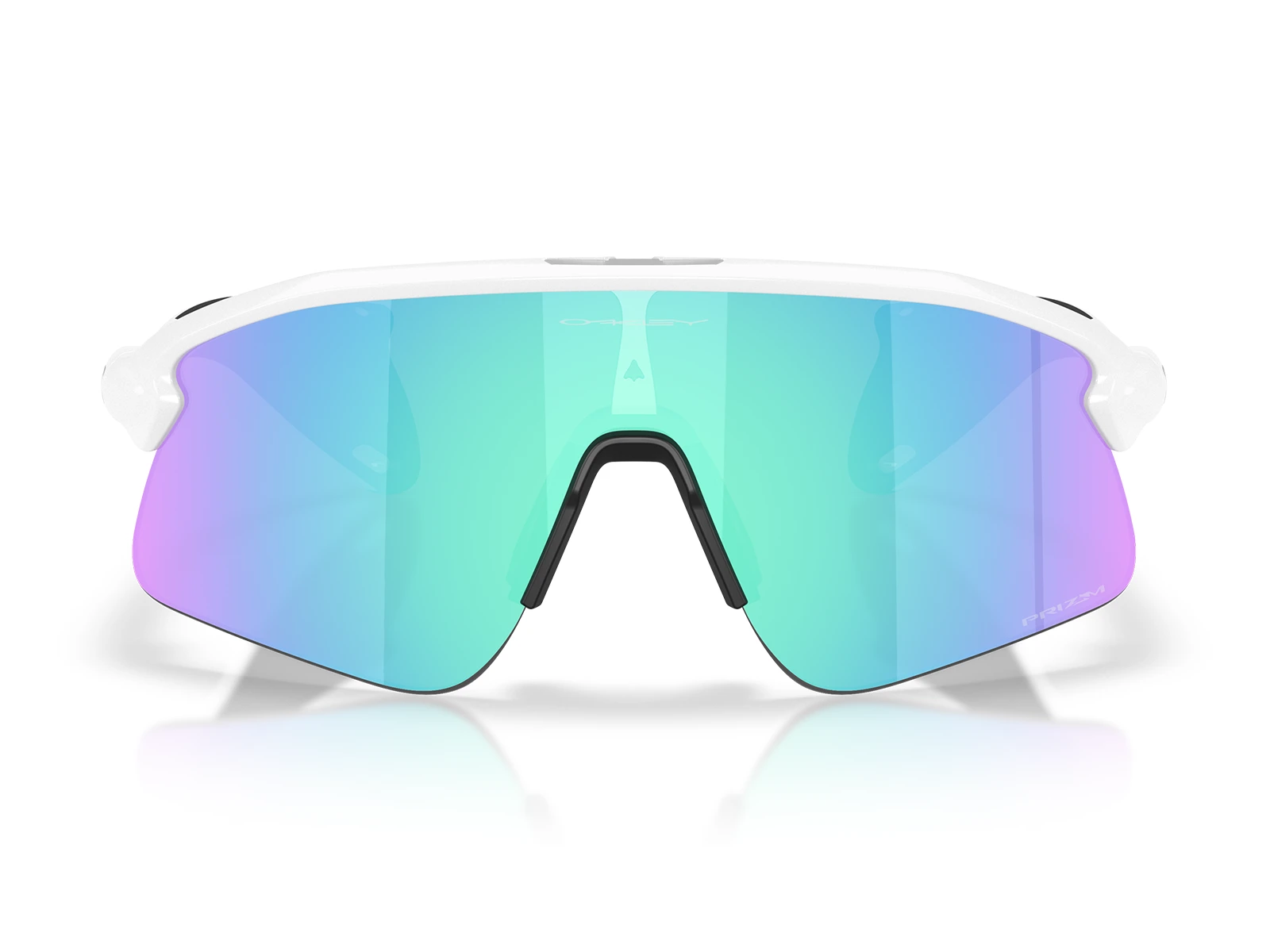 Gafas de sol originales Oakley Stunt Devil OO9517 04 marco blanco y lentes prizm sapphire