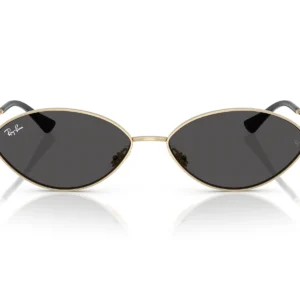 Gafas de sol originales Ray-Ban Kai RB3757 921387 marco dorado pálido y lentes gris oscuro