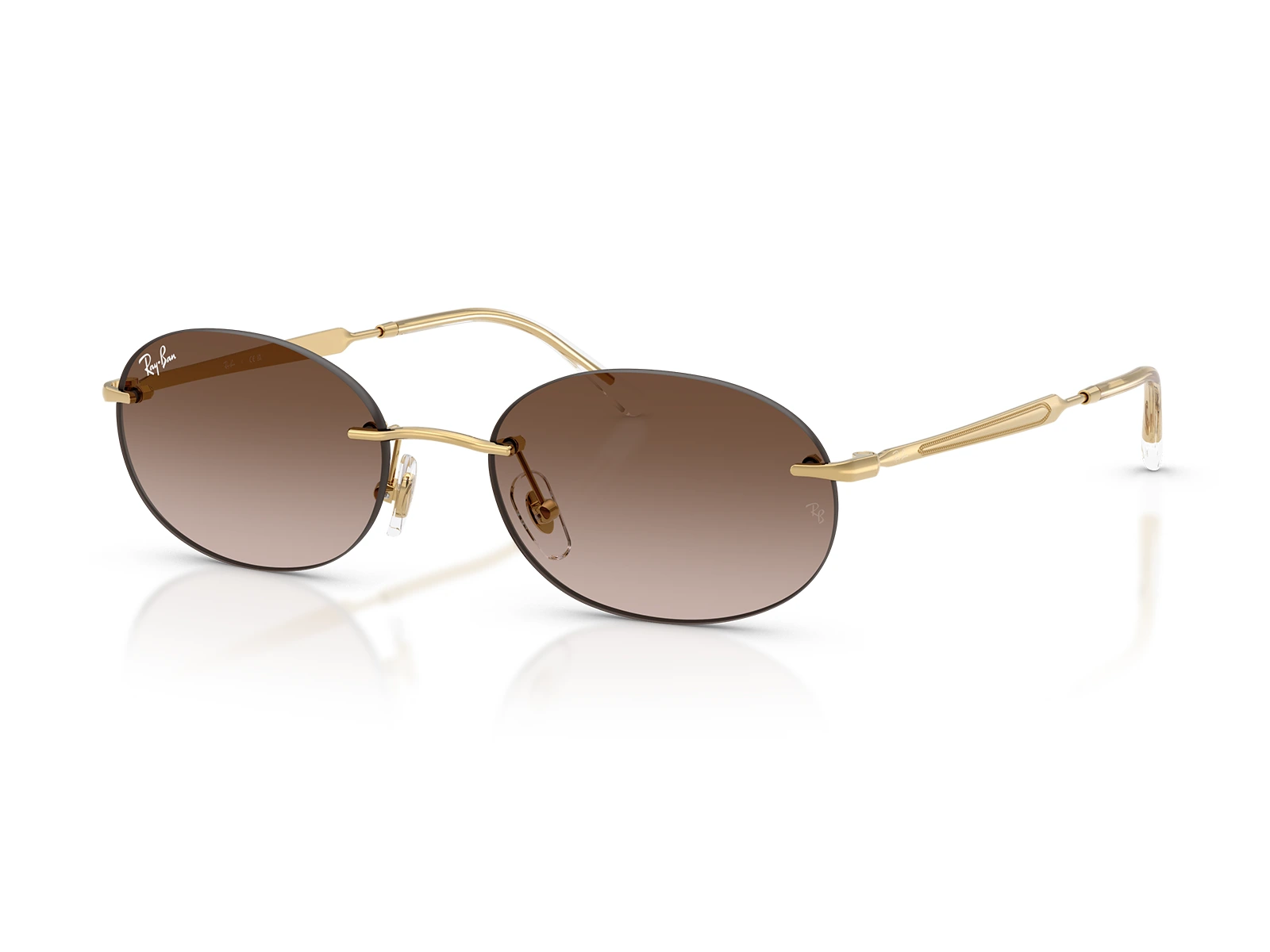 Gafas de Sol originales Ray-Ban RB3767 001/13 sin marco, lentes color café degradé