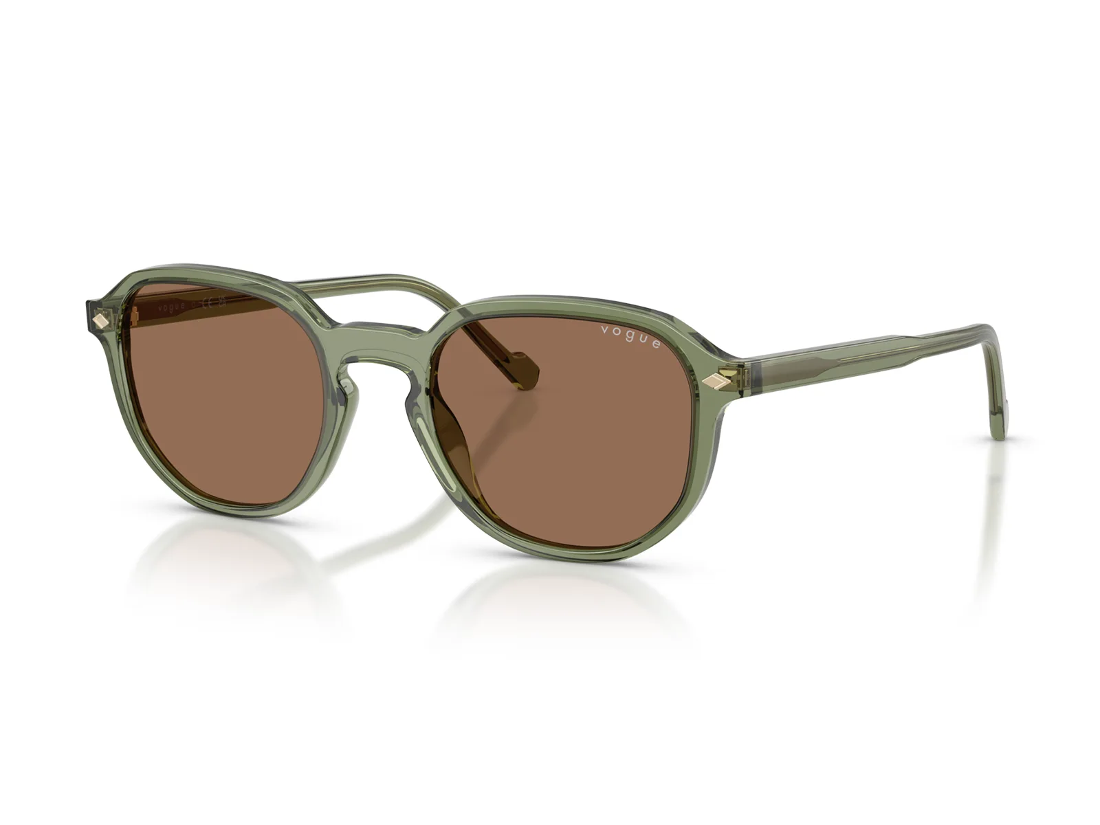 Gafas de sol Vogue vo5707s 318773 marco verde y lentes marrón