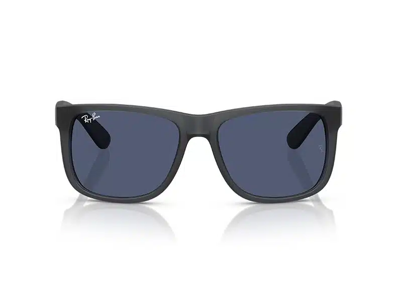 Gafas de sol Ray-Ban Justin originales RB4165 687380 marco gris lentes azules.