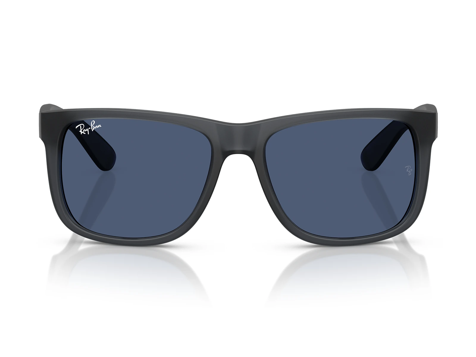 Gafas de Sol Ray-Ban Justin RB4165 687380 Vista Frontal con lentes color azul oscuro