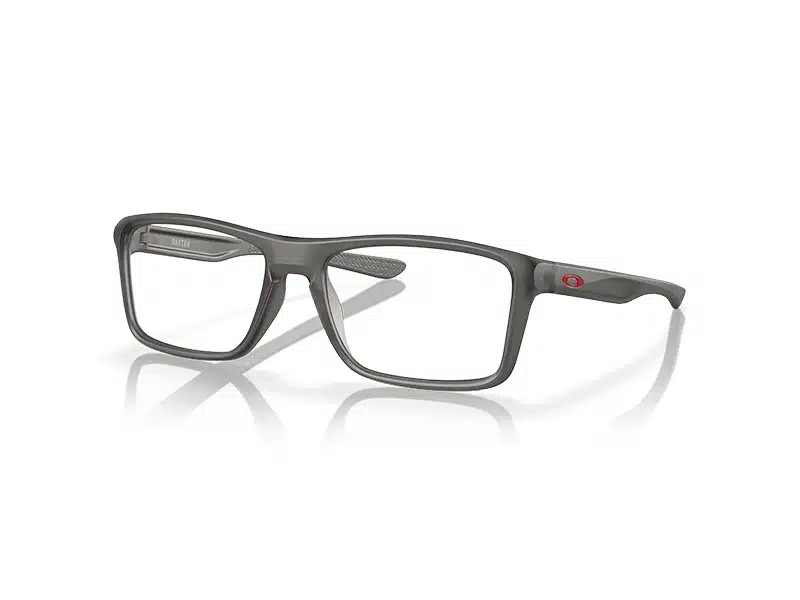 Montura Oftálmica para hombre Oakley Rafter OX8178 02 color gris humo satinado