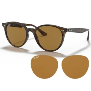 lentes de repuestos originales gafas Ray-Ban RB4305 710/83 Color Marrón con tratamiento polarizado