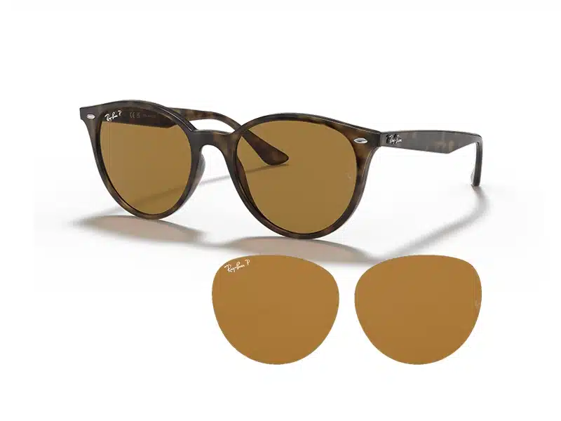 lentes de repuestos originales gafas Ray-Ban RB4305 710/83 Color Marrón con tratamiento polarizado